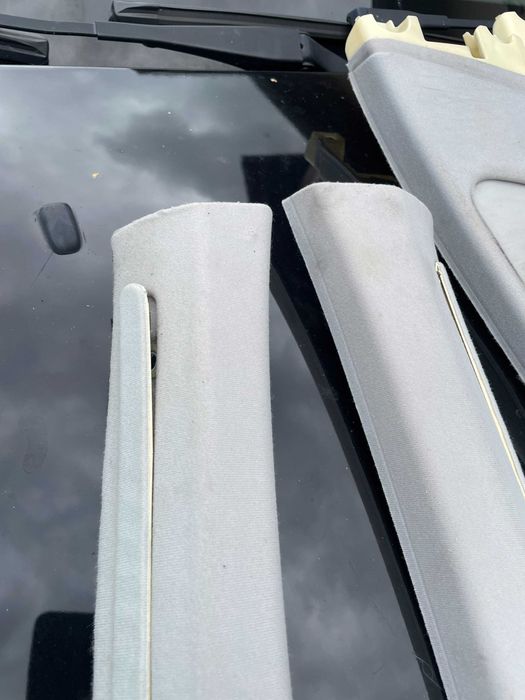 Bmw 3 e46 sedan podsufitka z szyberdachem słupki A B  komplet jasny