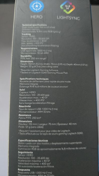Logitech G 502 Hero Mouse495266428470568961