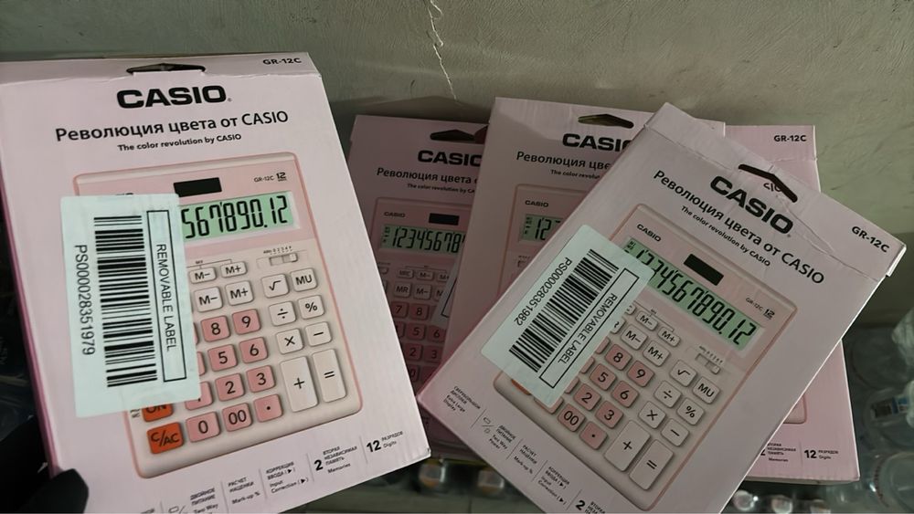 Калькулятор CASIO pink