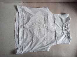 Letnia cienka koszulka na szerokich ramiączkach