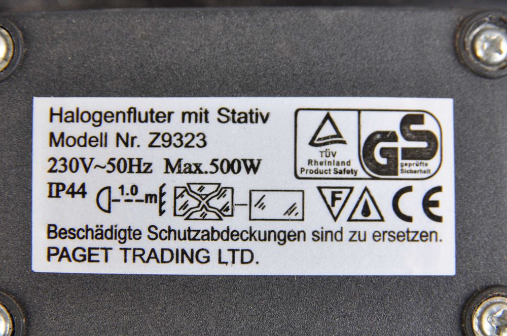 halogen na statywie