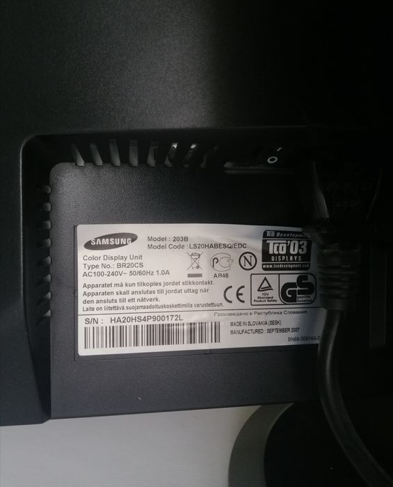 Монітор Sumsung SyncMaster 203b