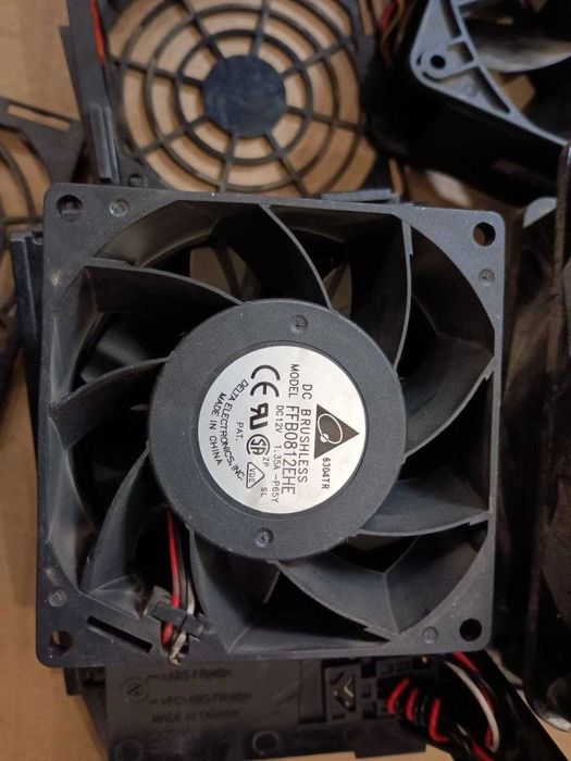 Кулер 12В 40 50 60 70 80 92 120 мм 12V  2-3-4 pin потужний серверний Delta AVC вентилятор