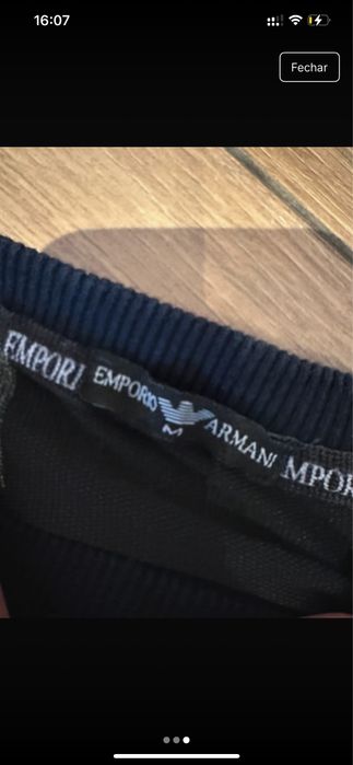 Sweat Armani Azul Escura