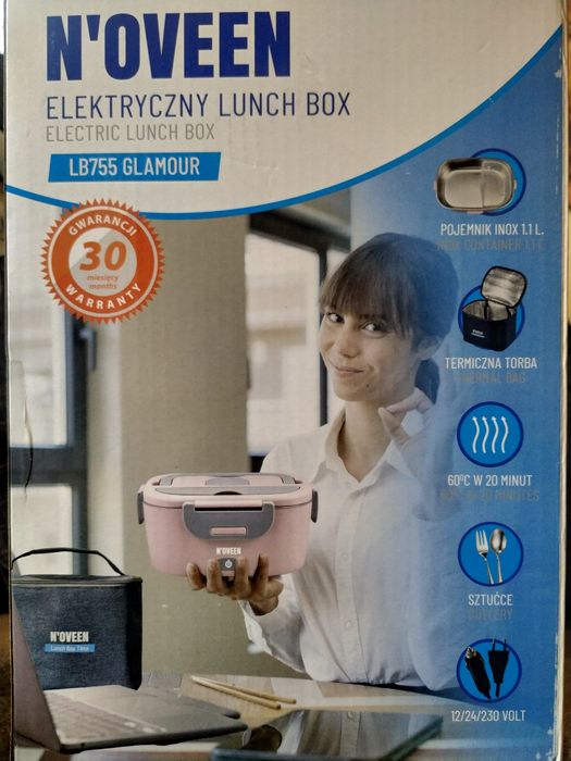 N'OVEEN elektryczny podgrzewacz lunch box LB755 GLAMOUR