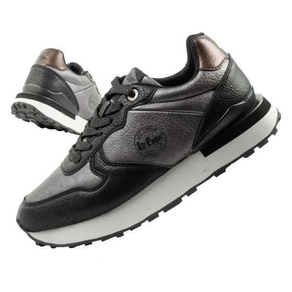 Lee Cooper sneakersy damskie wygodne wytrzymałe szare czarne r. 36-41