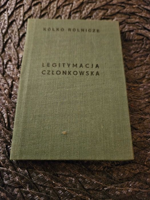 Stara legitymacja PRL 1977r Kółko Rolnicze Gospodyń Wiejskich