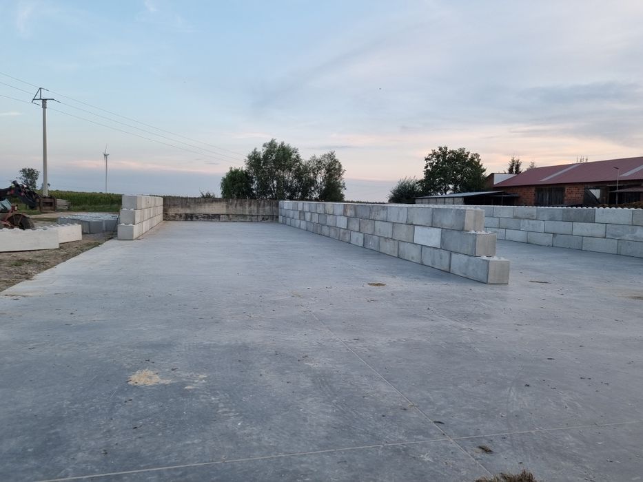 Bloki betonowe lego sciana oporowa  silos zagroda przegroda