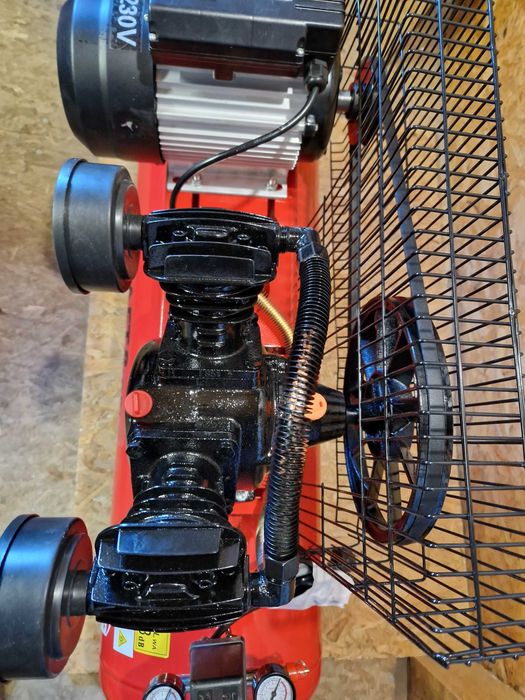 Kompresor olejowy 100L sprężarka 230V dwutłokowy 3,8KM