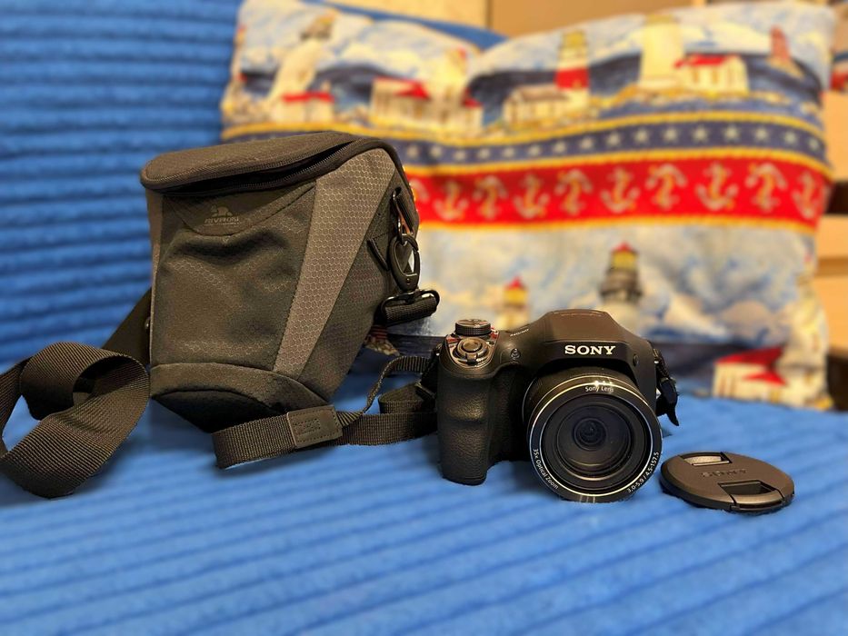 Фотоапарат Sony DSC-H300 35× zoom | Чохол Riva Case | Карта памʼяті