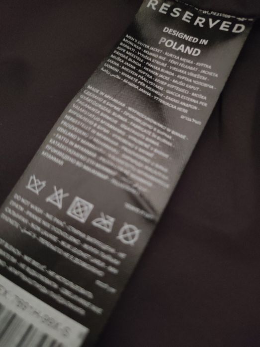 Czarna ramoneska męska RRSERVED