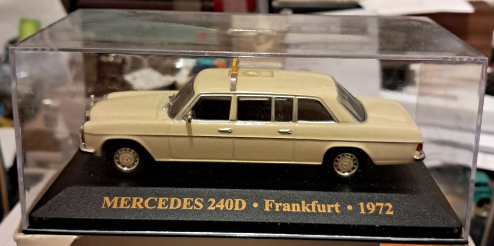 Ixo e Altaya 1/43,Mercedes 240D Táxi de Frankfurt 1972,Maserati, Ika