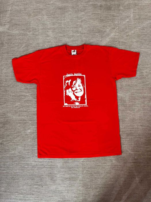 T-Shirt Fruit of the Loom – Janis Joplin - Unissexo – NOVA!