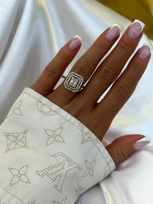 Pierścionek z diamentami naturalnymi 0.41ct