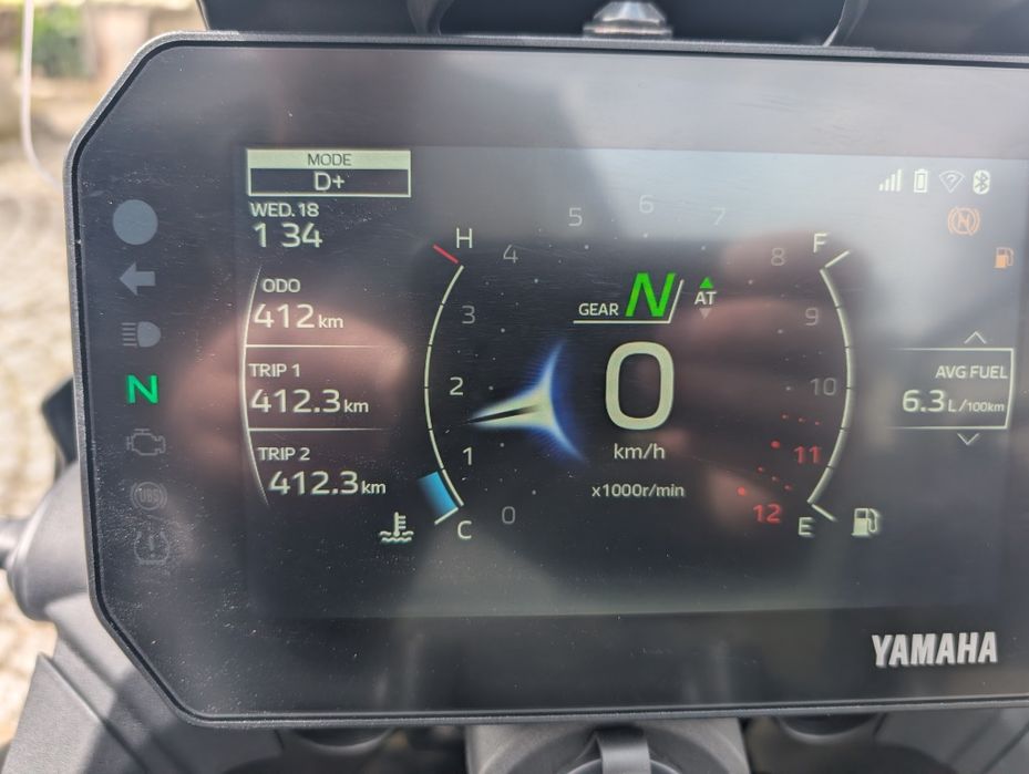 Yamaha Tracer 9 GT Y-AMT 2025 | 412 km | Oportunidade
