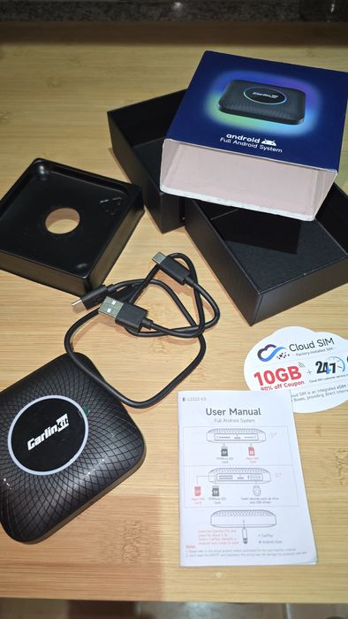 Carlinkit CPC200-TBox  veja youtube no carro

carro.

4GB +64 GB