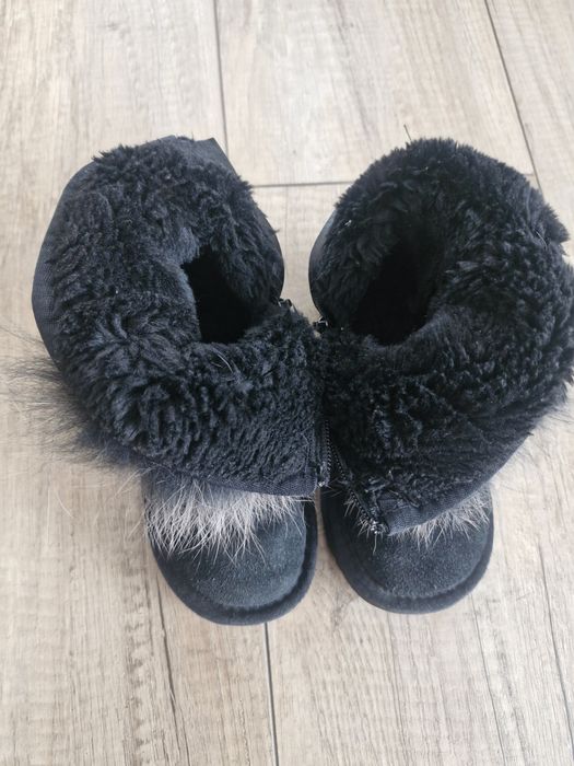 Угги дитячі чорні 26 розмір, сапожки, ботінки черевики теплі сапожки,
