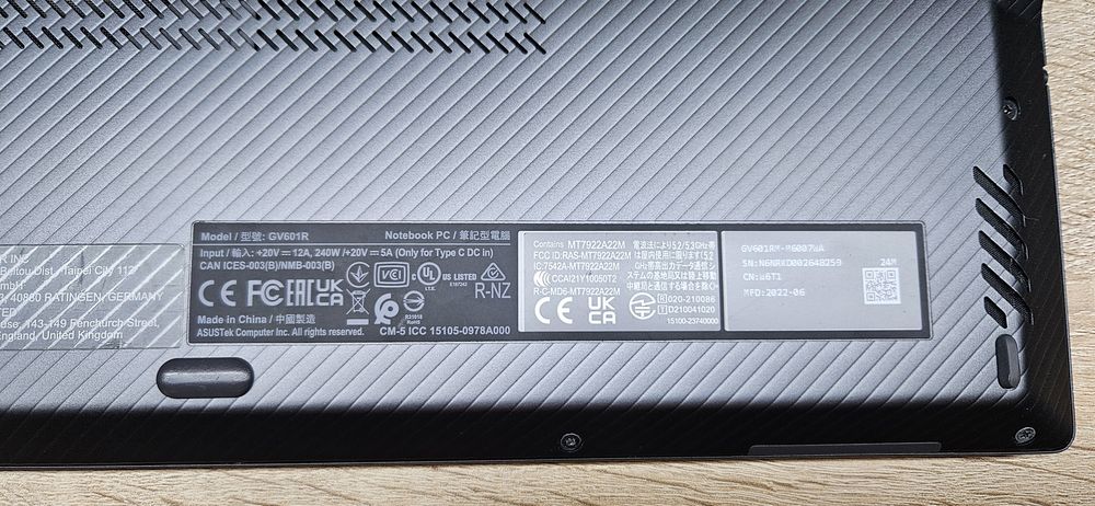 Asus ROG Flow X16 Ryzen 7 6800HS, RTX 3060 6GB, 1TB SSD, 16GB Ram DDR5, win11, dotykowy ekran