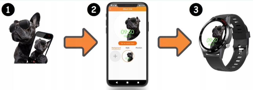NOWY smartwatch Bemi Racer RC1 czarny zegarek IP67 tętno tlen