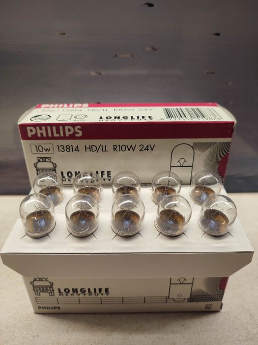 Żarówka Philips 24V R10W 50szt=1kpl