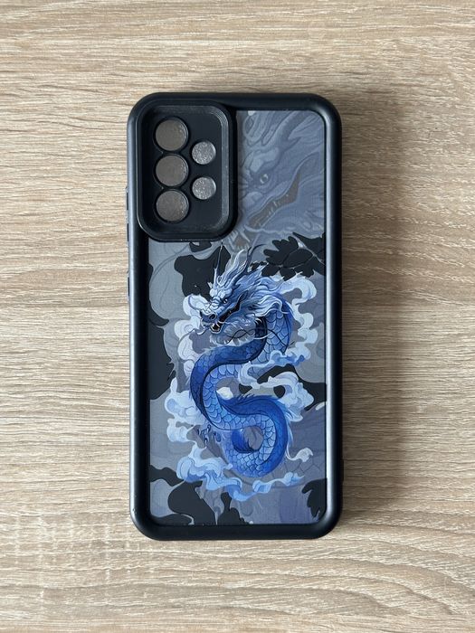 Чохол з принтом блакитний дракон телефон Samsung Galaxy A32 4G