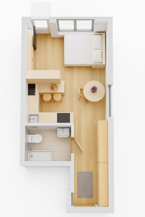 Пропонується квартира 22.2м2 у КБ "Моя Баварія" під чистову