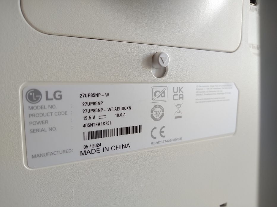 Monitor LG 27UP85NP-W 27" 4K UltraHD casa quarto apartamento vivenda