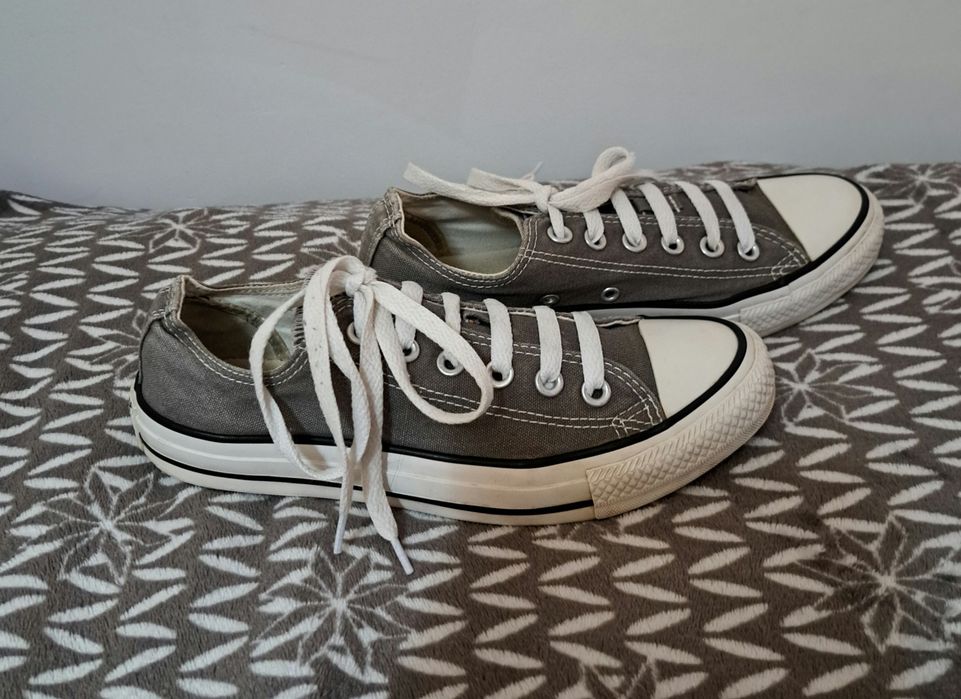 Trampki Converse  szary niskie All Star 38