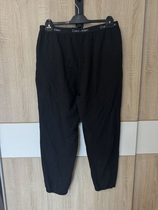 Spodnie Calvin Klein L czarne baggy dresy pidżama piżama logowane