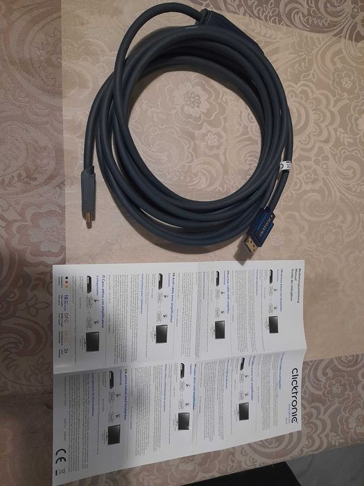 Clicktronic DisplayPort HDMI kabel 4k 60 Hz DP 1.4 do HDMI 2.0