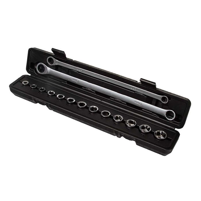 Klucze oczkowe z grzechotką 8-24 mm 15 sztuk komlet