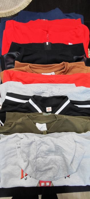 Zestaw paczka 9 bluz 122,128,134 dla chłopca