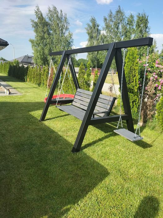 Huśtawka ogrodowa metalowa