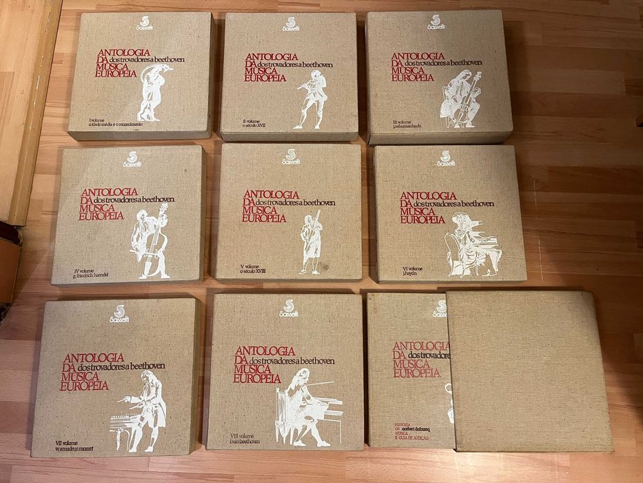Antologia da Música Europeia : Dos Trovadores a Beethoven (9 vols., completa)