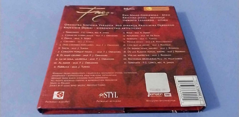 Ewa Małas-Godlewska – Fuego , KRYSTYNA JANDA , CD 2000