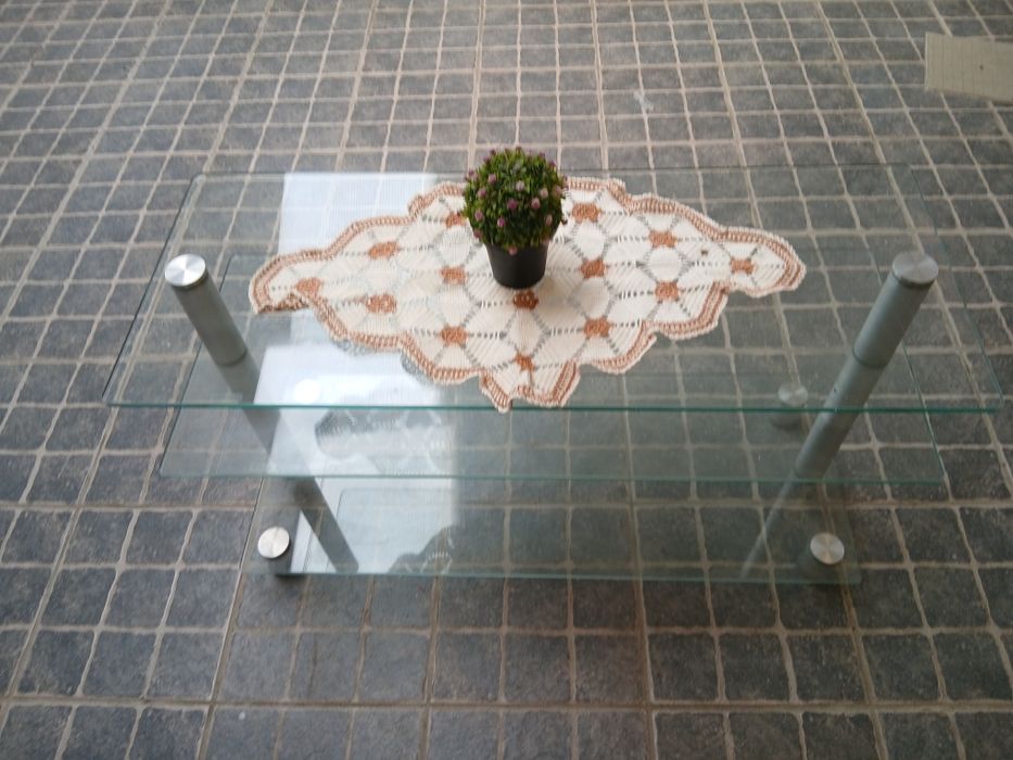 Móvel de sala  em vidro