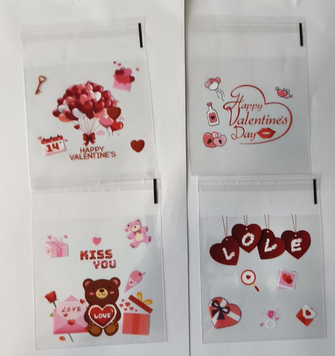 Torebki prezentowe walentynkowe 25 sztuk