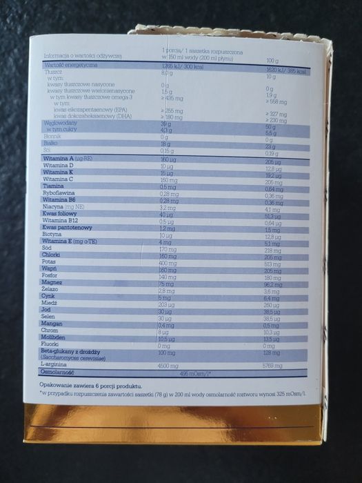 OLIMP Nutramil Immuven o smaku tropikalnym, wysokobiałkowe 4 saszetki