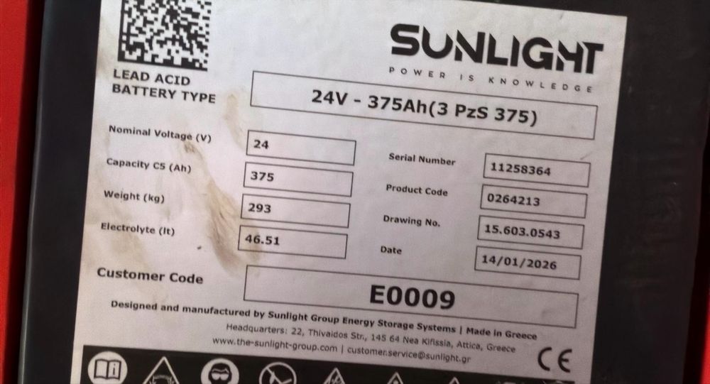 Porta paletes contra pesado marca Linde