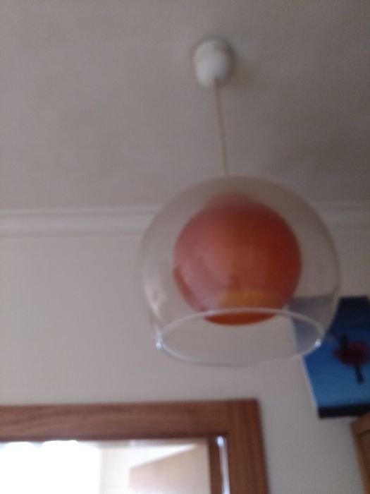 Candeeiro com vidro duplo