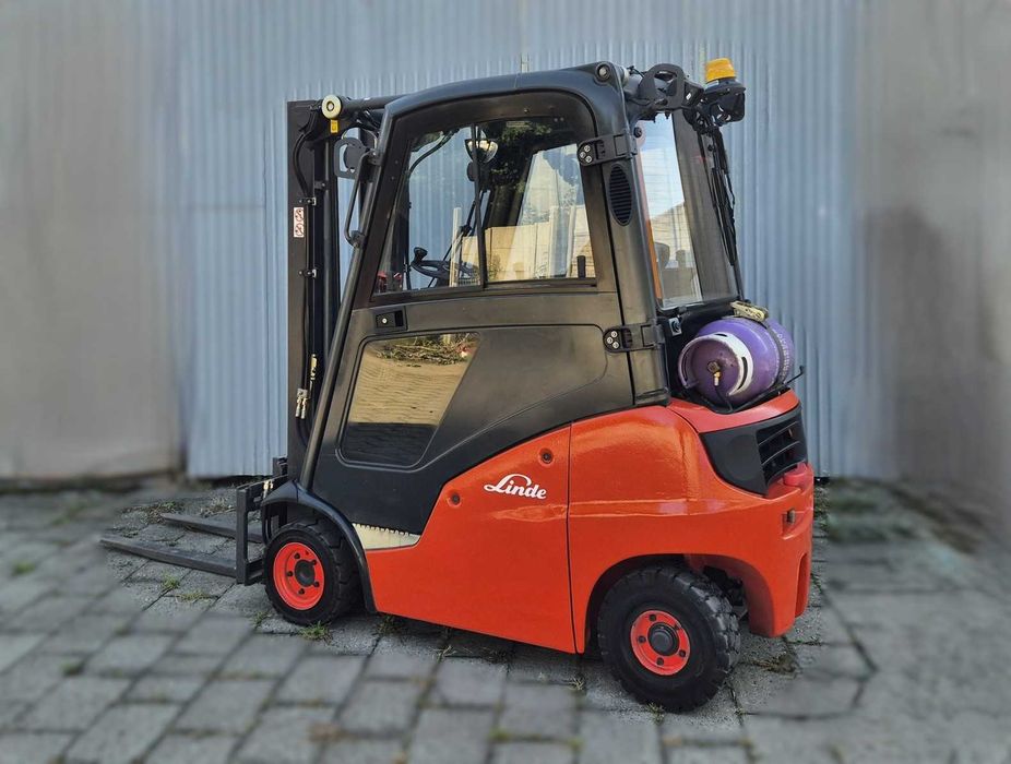Linde H16 • TRIPLEX + wolny skok • KABINA • 4 sekcje • niski wózek widłowy • możliwy LEASING
