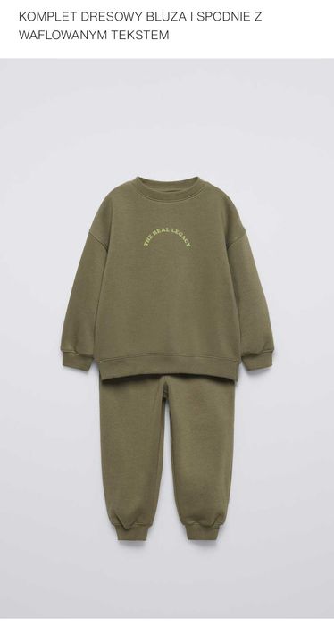 ZARA Komplet dresowy bluza i spodnie dla chłopca 116cm