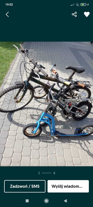 Zestaw rowerów.  Kkk