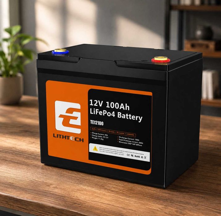 АккумуляторLiFePo4 12v100Ah  PUPVWMHB Bluetooth,BMSлитий железо-фосфат