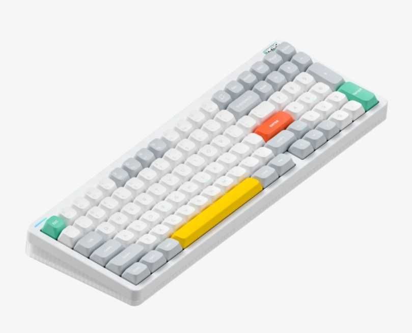 Бездротова механічна клавіатура Nuphy Halo96 V2, Ionic White