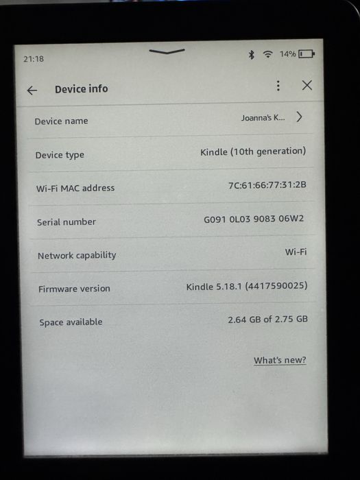 Amazon Kindle Paperwhite
