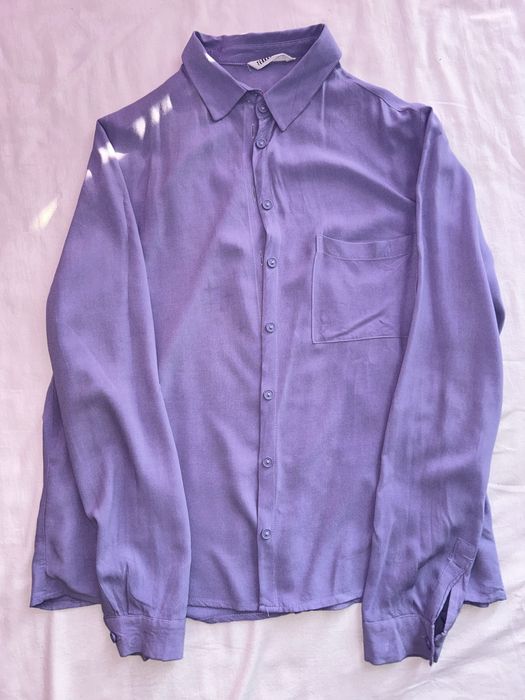 Фіолетова рубашка-блузка grunge S