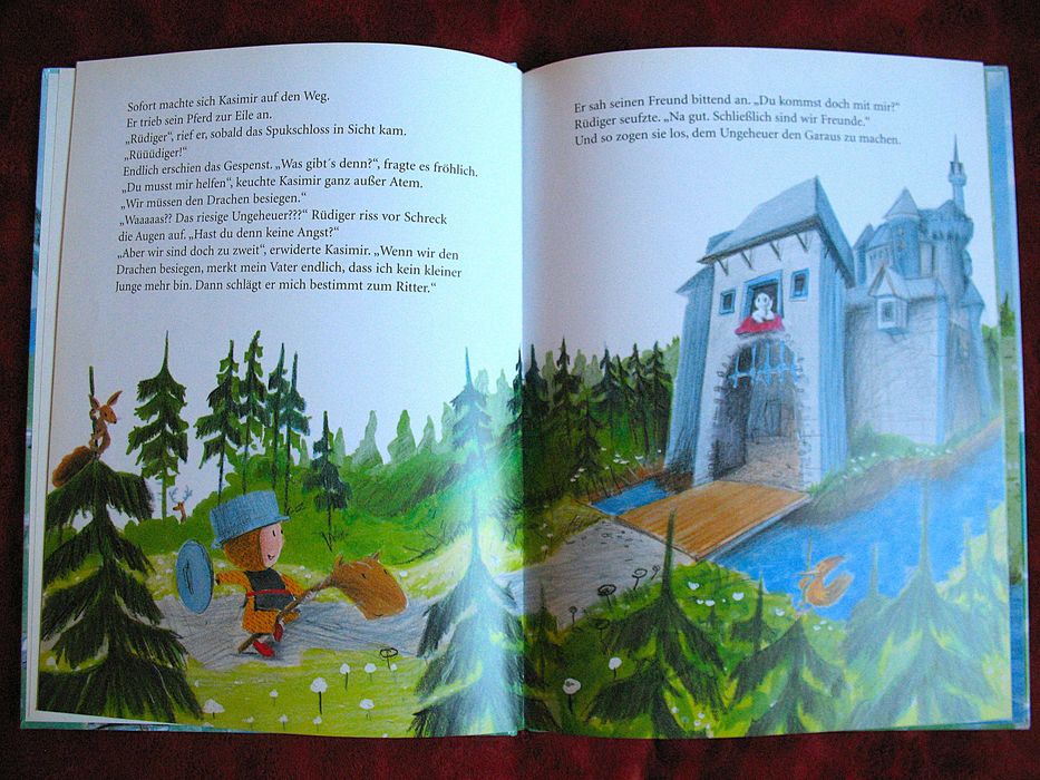 Der kleine Ritter und der Feuerdrache - książka niemiecka dla dzieci