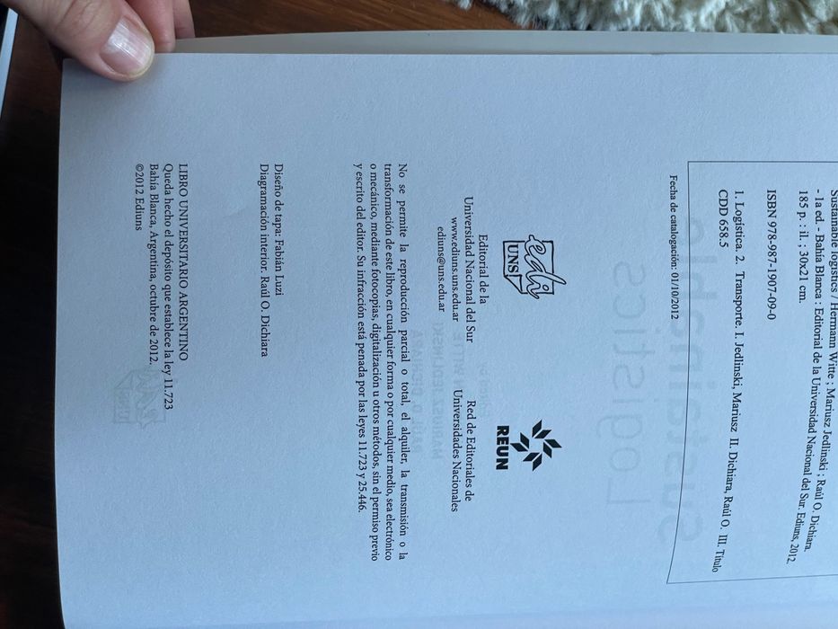 Sustainable logistics Book