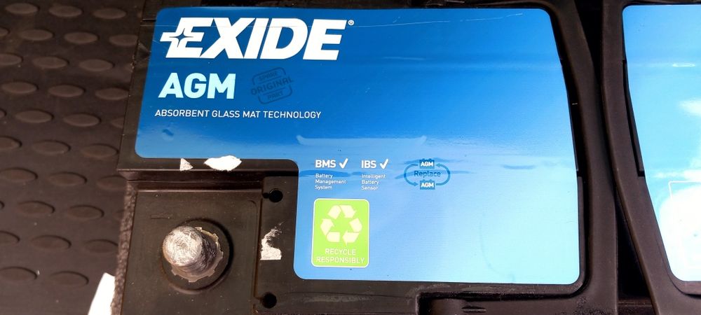 Akumulator EXIDE AGM STOP-START 12V 105Ah/950A, 26 m-cy, test